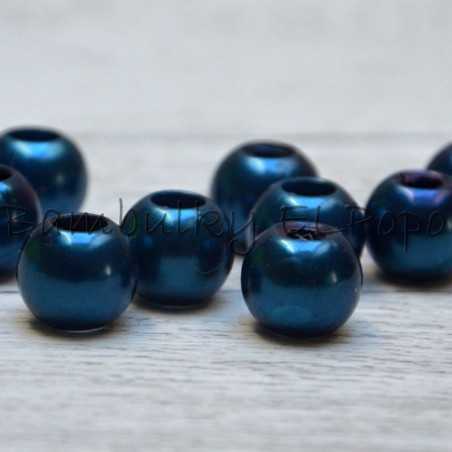 Perličkový korálek tmavě modrý (cena za 1 kus)