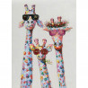 Diamantové malování obrázek - tři žirafy