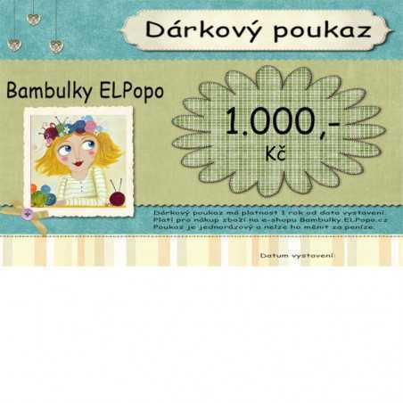    Dárkový poukaz 1000 Kč 
