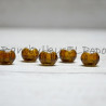 Skleněný korálek medový (cena za 1 kus)
